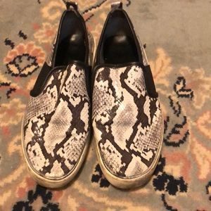 Aldo snake print slip-ons